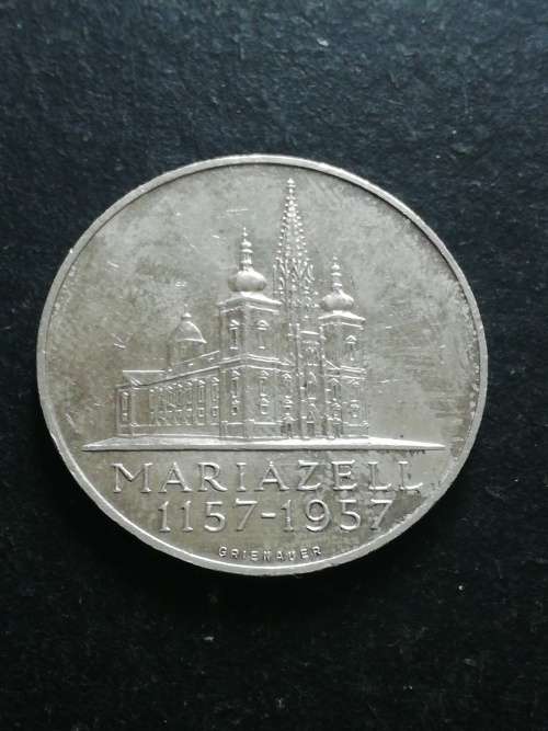 1957 Austria 25 Schilling. *80% Silver*