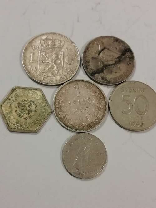 Mixed *silver* coin lot. 27 grams