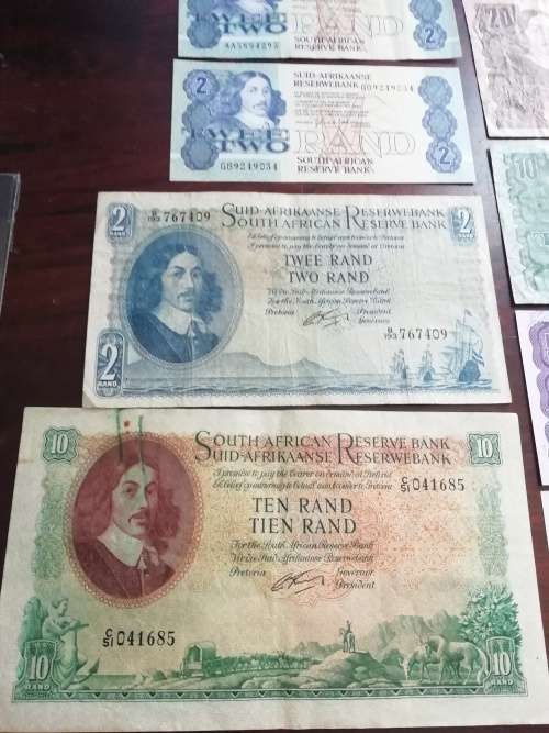 Old SA Bank note collection