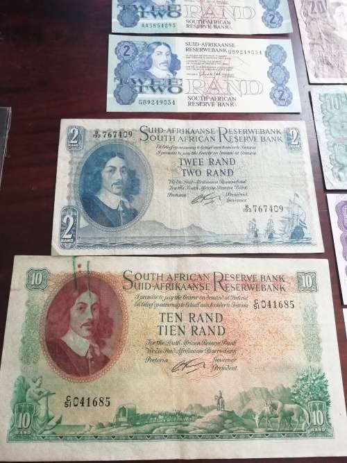 Old SA Bank note collection