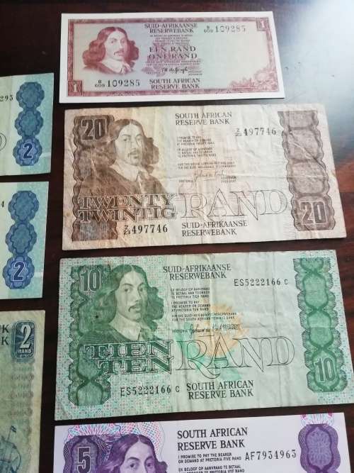 Old SA Bank note collection