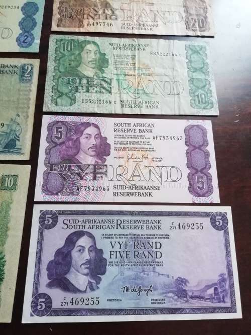 Old SA Bank note collection