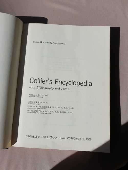 STUNNING SIGHT: COMPLETE 24 VOL SET OF 1969 COLLIERS ENCYCLOPEDIA