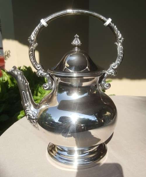 BEAUTIFUL VINTAGE ENGLISH SILVER PLATED COFFEE/TEA SET WITH TRAY