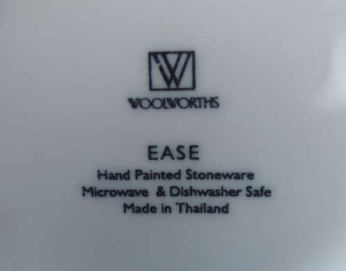WOOLWORTHS EASE HAND PAINTED PINK STONEWARE TEA POT