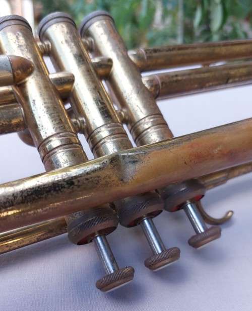 AWSOME VINTAGE (1960s) GRAFTON OF ENGLAND FOREIGN BRASS STANDARD TRUMPET