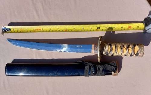 SAMURAI TANTO SWORD OR DAGGER WITH SCABBARD WELL MADE WITH 440 STAINLESS STEEL IN TAIWAN