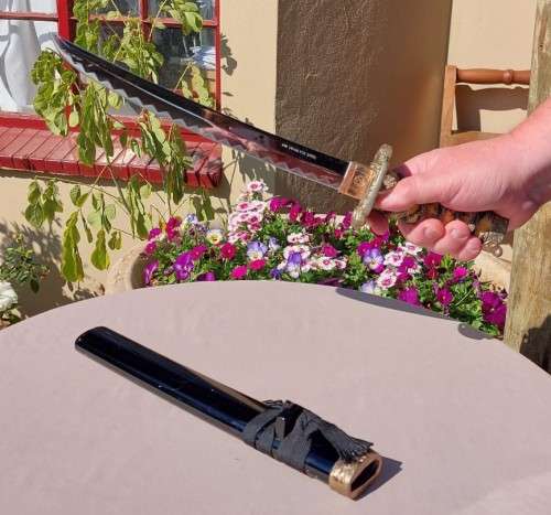 SAMURAI TANTO SWORD OR DAGGER WITH SCABBARD WELL MADE WITH 440 STAINLESS STEEL IN TAIWAN
