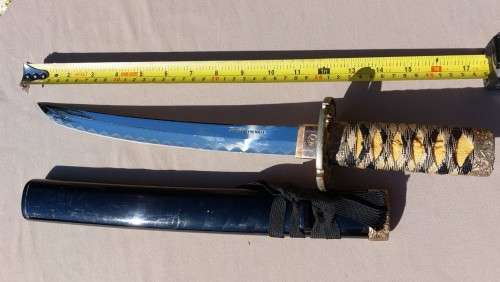 SAMURAI TANTO SWORD OR DAGGER WITH SCABBARD WELL MADE WITH 440 STAINLESS STEEL IN TAIWAN