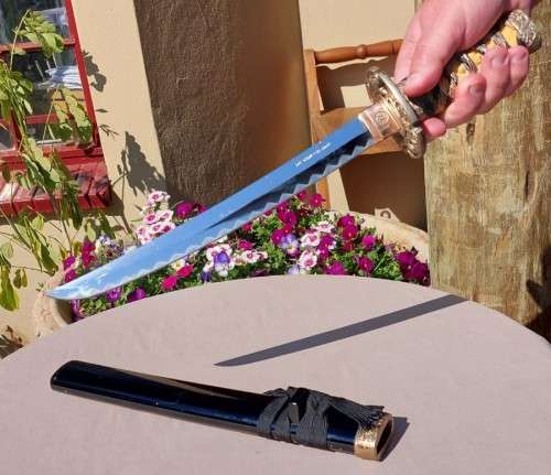 SAMURAI TANTO SWORD OR DAGGER WITH SCABBARD WELL MADE WITH 440 STAINLESS STEEL IN TAIWAN