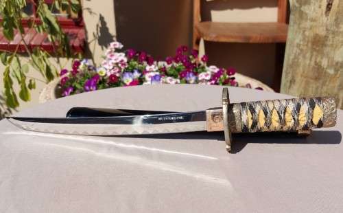 SAMURAI TANTO SWORD OR DAGGER WITH SCABBARD WELL MADE WITH 440 STAINLESS STEEL IN TAIWAN
