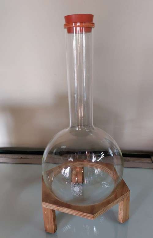 RARE GLASS FROM THE PAST! A DURAN 50 SCHOTT MAINZ 10L LABORATORY EVAPORATOR JENA CHEMISTRY GLASS