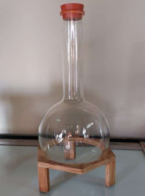 RARE GLASS FROM THE PAST! A DURAN 50 SCHOTT MAINZ 10L LABORATORY EVAPORATOR JENA CHEMISTRY GLASS