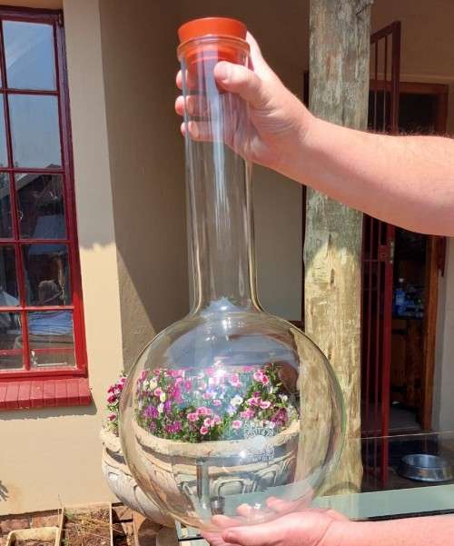 RARE GLASS FROM THE PAST! A DURAN 50 SCHOTT MAINZ 10L LABORATORY EVAPORATOR JENA CHEMISTRY GLASS