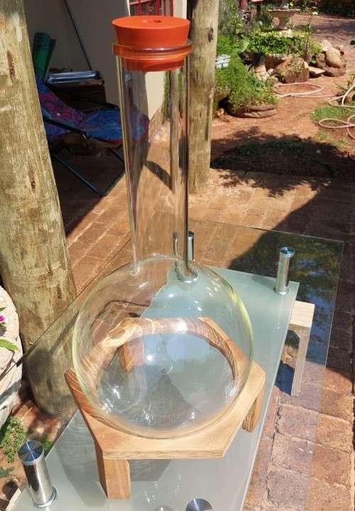 RARE GLASS FROM THE PAST! A DURAN 50 SCHOTT MAINZ 10L LABORATORY EVAPORATOR JENA CHEMISTRY GLASS