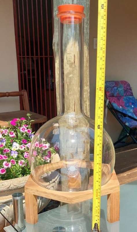 RARE GLASS FROM THE PAST! A DURAN 50 SCHOTT MAINZ 10L LABORATORY EVAPORATOR JENA CHEMISTRY GLASS