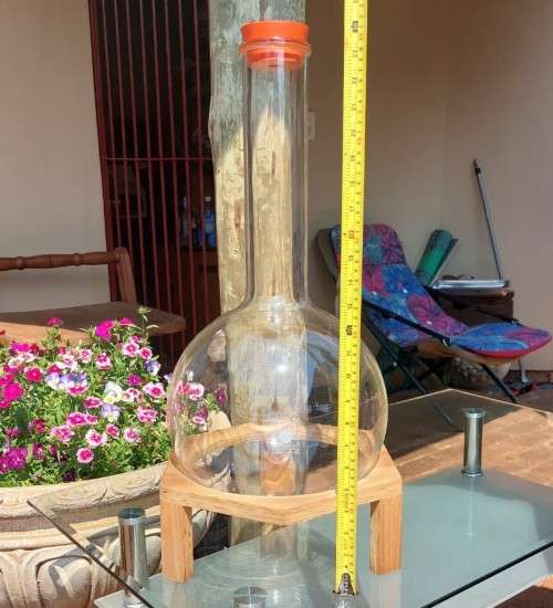 RARE GLASS FROM THE PAST! A DURAN 50 SCHOTT MAINZ 10L LABORATORY EVAPORATOR JENA CHEMISTRY GLASS