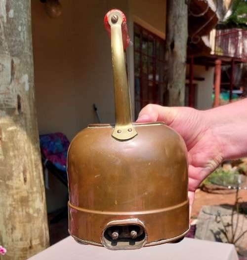 BYGONE ANTIQUE (1891  1920 ERA) DEE MADE IN BRITAIN ELECTRIC COPPER KETTLE