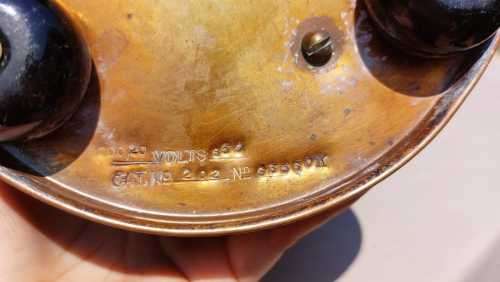 BYGONE ANTIQUE (1891  1920 ERA) DEE MADE IN BRITAIN ELECTRIC COPPER KETTLE