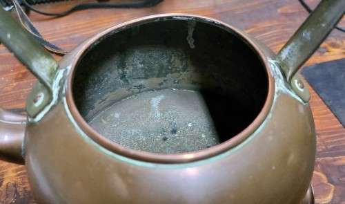 BYGONE ANTIQUE (1891  1920 ERA) DEE MADE IN BRITAIN ELECTRIC COPPER KETTLE