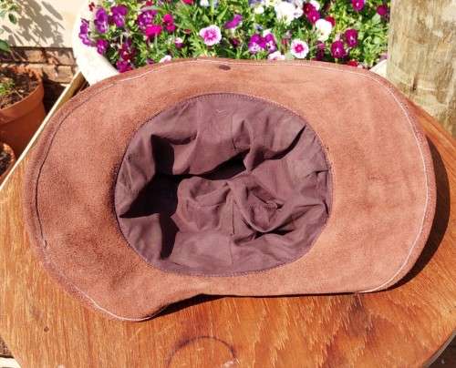 YOU CANNOT FIND THIS ANYMORE A LARGE IMPALA SKIN AND SUEDE HAT