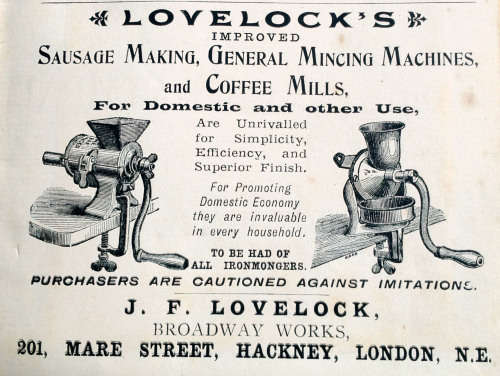 ANTIQUE VICTORIAN ERA (1837-1901) LOVELOCK NO 3 COFFEE GRINDER OR MEAT MINCER