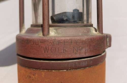 OLD VICTOR KENT WOLF NO 1 MINERS SAFETY LAMP IN WORKING ORDER!