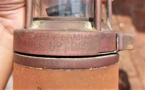 OLD VICTOR KENT WOLF NO 1 MINERS SAFETY LAMP IN WORKING ORDER!