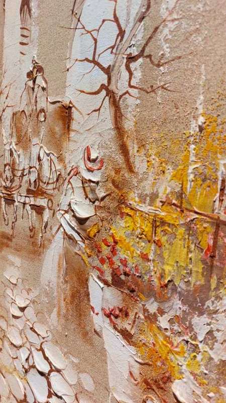 BORIS CHEZAR! (1913-2008) SIGNED ORIGINAL SAND OIL PAINTING OF A HORSECART COBBLE STREET SCENE
