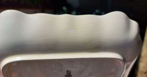 RARE (1914-1967) ROYAL DOULTON ROBIN HOOD UNDER THE GREENWOOD TREE GREEN WAVY EDGE PLATE  D6341