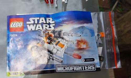 STAR WARS ORIGINAL LEGO SETS Snowspeeder 75074 Rare Discontinued) AND X-Wing Fighter SET 75125
