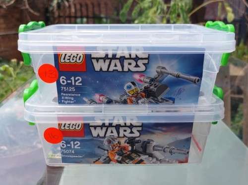 STAR WARS ORIGINAL LEGO SETS Snowspeeder 75074 Rare Discontinued) AND X-Wing Fighter SET 75125