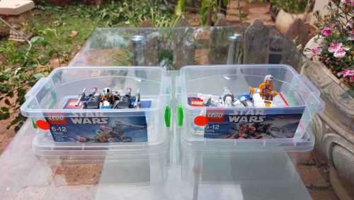 STAR WARS ORIGINAL LEGO SETS Snowspeeder 75074 Rare Discontinued) AND X-Wing Fighter SET 75125