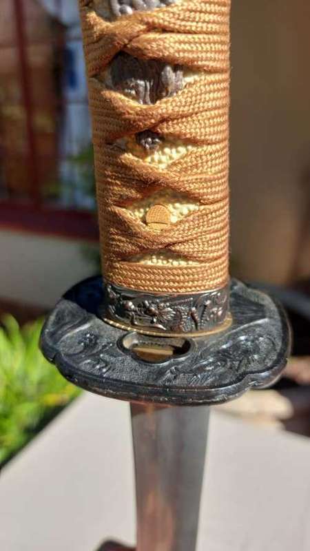 SAMURAI WAKIZASHI SWORD WITH WOODEN SCABBARD WELL MADE BUT WITH BLUNTED BLADE MADE IN JAPAN