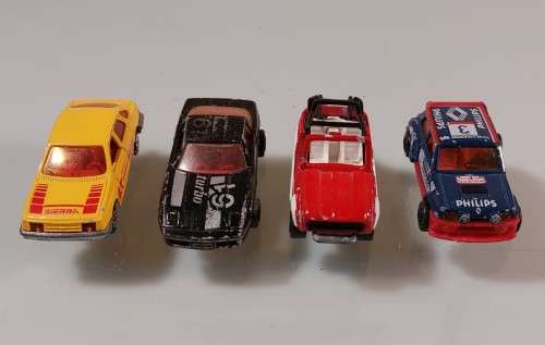 FOUR RARE MAJORETTE (MATCHBOX OF FRANCE) DIE CAST CARS - ALL 1980 MODELS!