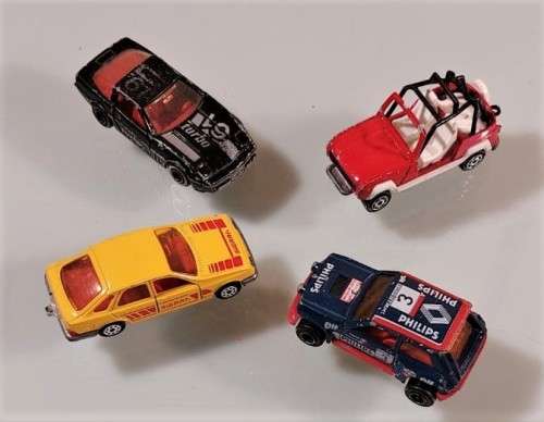 FOUR RARE MAJORETTE (MATCHBOX OF FRANCE) DIE CAST CARS - ALL 1980 MODELS!