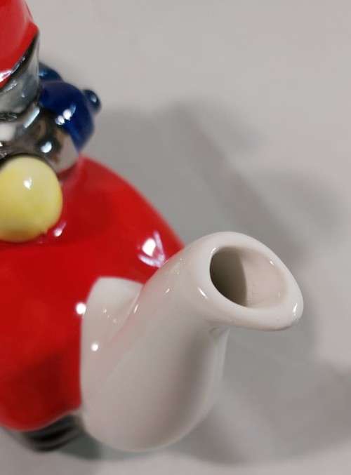 PRICE KENSINGTON ENGLAND POTTERIES RETRO MOTORBIKE AND RIDER CERAMIC TEAPOT