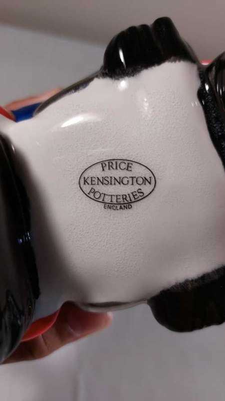 PRICE KENSINGTON ENGLAND POTTERIES RETRO MOTORBIKE AND RIDER CERAMIC TEAPOT