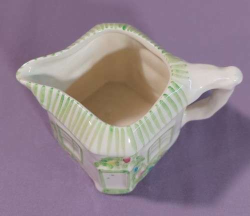COUNTRY COTTAGE CERAMIC TEA SET: TEAPOT, SUGAR BOWL AND CREAMER
