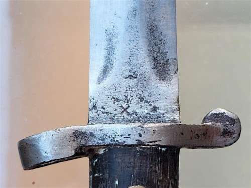 BOER WAR ERA BRITISH LEE METFORD BAYONET MODEL 1888 MKII MADE IN MARCH 1902 (STAMP 3 02 IS DATE)