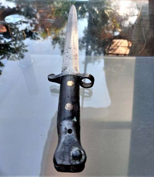 BOER WAR ERA BRITISH LEE METFORD BAYONET MODEL 1888 MKII MADE IN MARCH 1902 (STAMP 3 02 IS DATE)