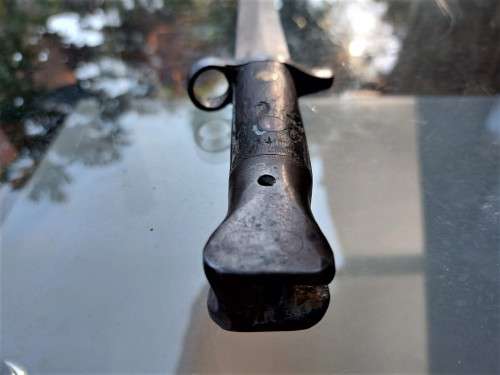 BOER WAR ERA BRITISH LEE METFORD BAYONET MODEL 1888 MKII MADE IN MARCH 1902 (STAMP 3 02 IS DATE)
