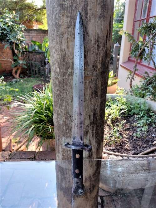 BOER WAR ERA BRITISH LEE METFORD BAYONET MODEL 1888 MKII MADE IN MARCH 1902 (STAMP 3 02 IS DATE)