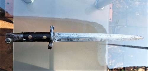 BOER WAR ERA BRITISH LEE METFORD BAYONET MODEL 1888 MKII MADE IN MARCH 1902 (STAMP 3 02 IS DATE)