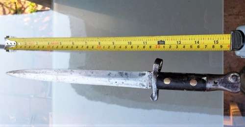 BOER WAR ERA BRITISH LEE METFORD BAYONET MODEL 1888 MKII MADE IN MARCH 1902 (STAMP 3 02 IS DATE)