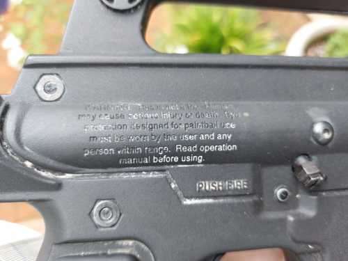 ORIGINAL TPN BRAVO ONE PAINTBALL GUN  TESTED AND WORKING  M16 VIETNAM STYLE RIFLE