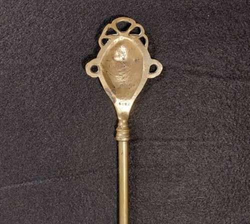 VINTAGE 48CM LONG! BRASS DEVILS FORK, TOASTING FORK, MARSHMELLOW FORK