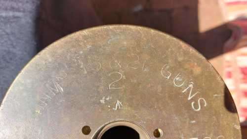GIGANTIC 73CM HIGH 4 INCH (101MM) CALIBER NAVAL GUN SHELL CASING DATED 1954 NO PRIMER