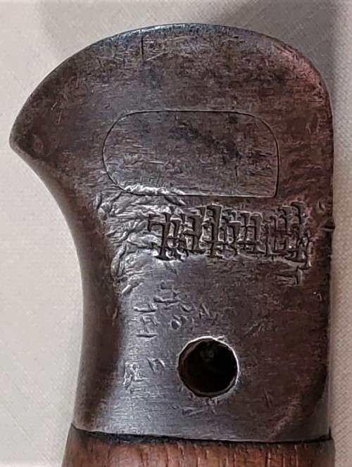 WW1 WILKINSON PALL MALL 1907 PATTERN BAYONET 55CM LONG LEATHER SCABBARD WARTIME PRODUCTION DATE 1915