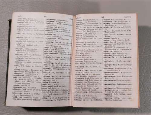 CLOTH BINDED HARD COVER WORTERBUCH DEUTSCH-AFRIKANISCH AFRIKAANS-DUITS WOORDEBOEK PUBLISHED IN 1930